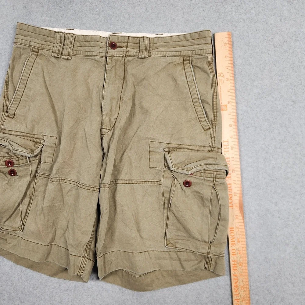 Polo Ralph Lauren Cargo Shorts 34 Brown Baggy Military Paratrooper 9